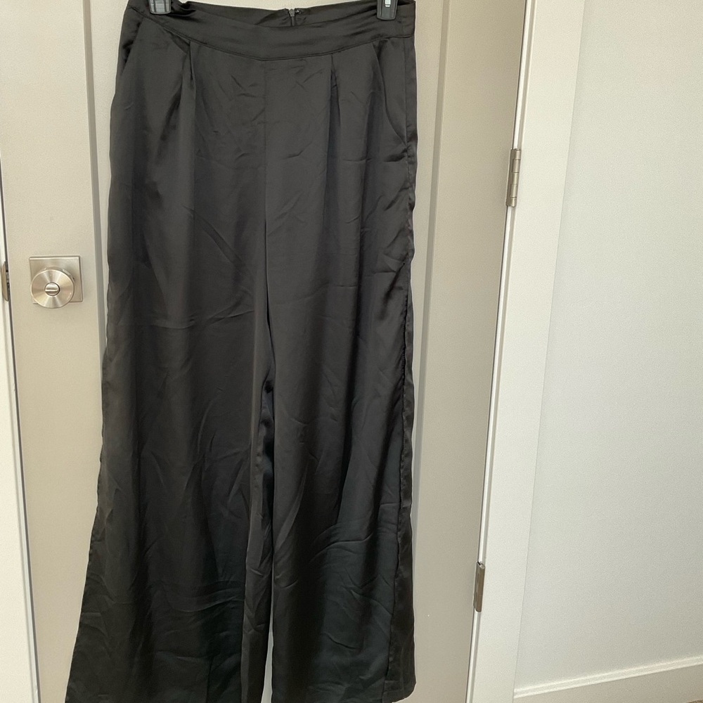 Nasty Gal Satin Open Leg Pants
